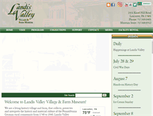 Tablet Screenshot of landisvalleymuseum.org